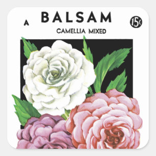 Étiquette de paquets de semences Balsam