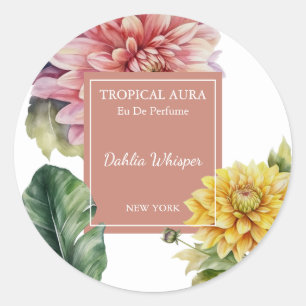 Étiquette de parfum Dahlia