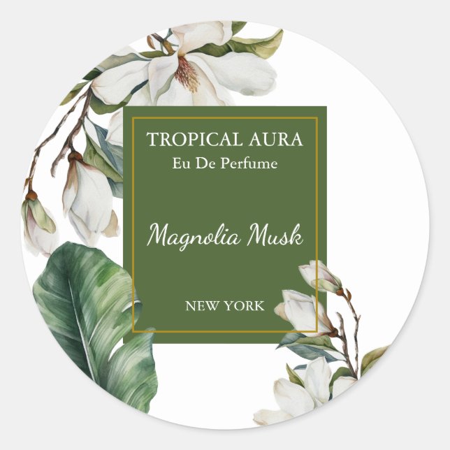 Étiquette de parfum Magnolia (Devant)