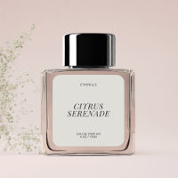 Étiquette de parfum moderne élégant produit autoco