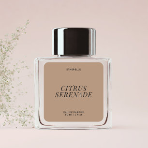 Étiquette de parfum moderne élégant produit autoco