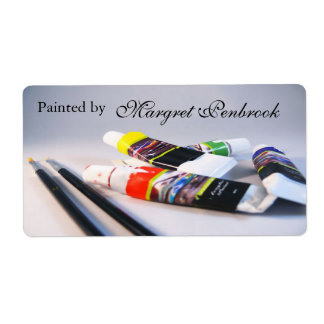 Étiquette de peinture