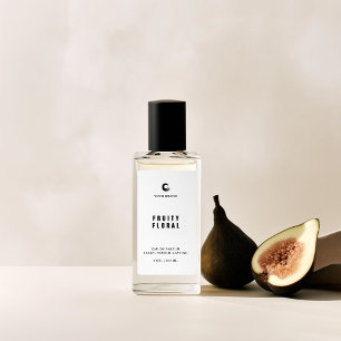 Étiquette de petit flacon de parfum en spray