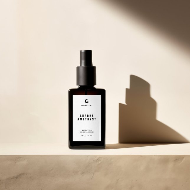 Étiquette de petite bouteille de sérum pour le vis (Créateur téléchargé)