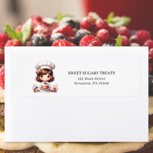 Étiquette de petite entreprise de boulangerie mode (Créateur téléchargé)