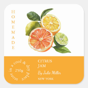 Étiquette de petites entreprises Citrus mixte