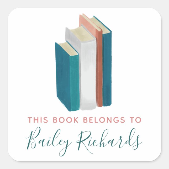 Étiquette de plaque d'aquarelle (Devant)