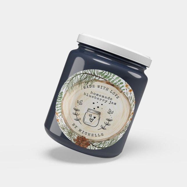 étiquette de pot de confiture rustique fait main a (Créateur téléchargé)