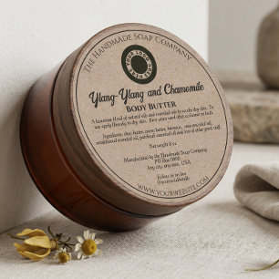 Étiquette de pot de cosmétiques de style papier kr