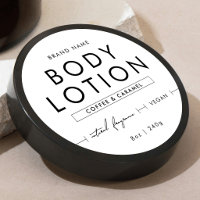 Étiquette de pot de scrub pour lotion corporelle m