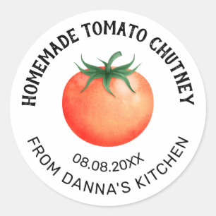Étiquette de préservation de chutney de tomate ave