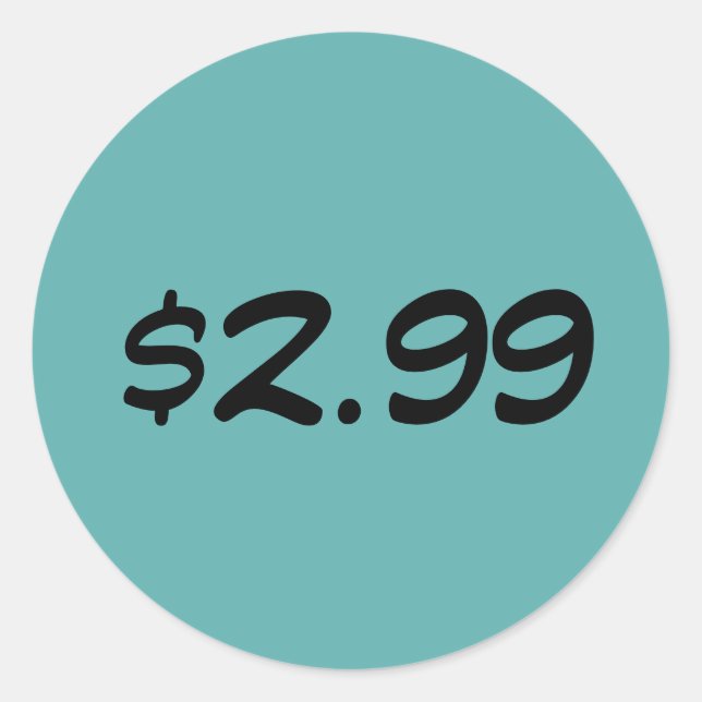 Étiquette de prix (Devant)