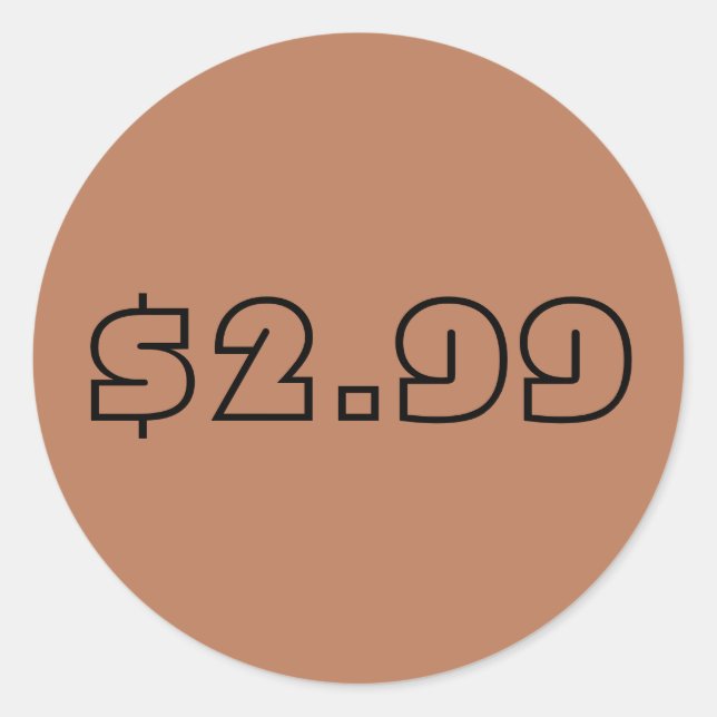 Étiquette de prix (Devant)