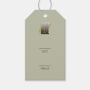 Étiquette de prix à bascule de vêtements de logo d