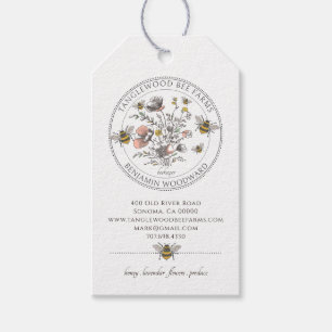 Étiquette de prix d'apiculture élégante