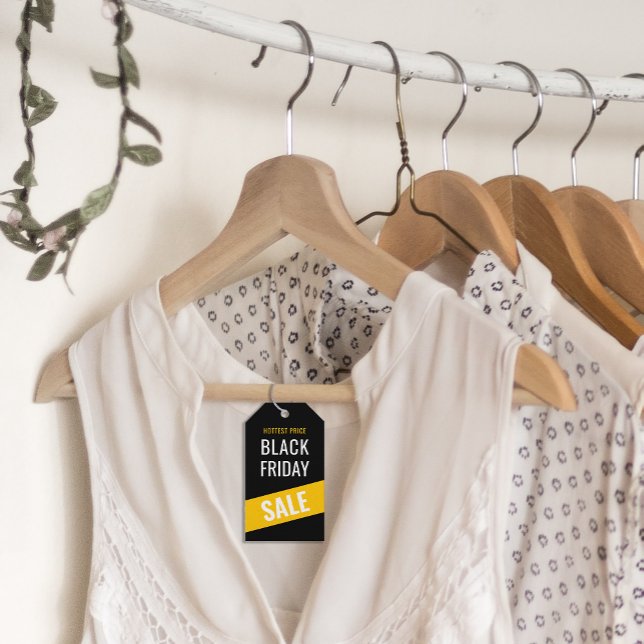 Étiquette de prix de la suspension de vêtements de (Black Friday SALE Clothing Hang Price Tag)