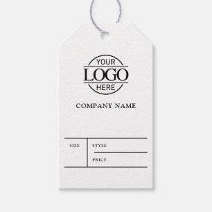 Étiquette de prix de logo d'entreprise blanche sim