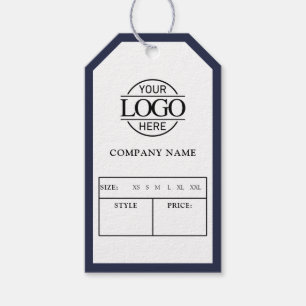 Étiquette de prix de logo d'entreprise bleu modern