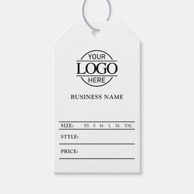Étiquette de prix de logo d'entreprise de médias s (Devant)