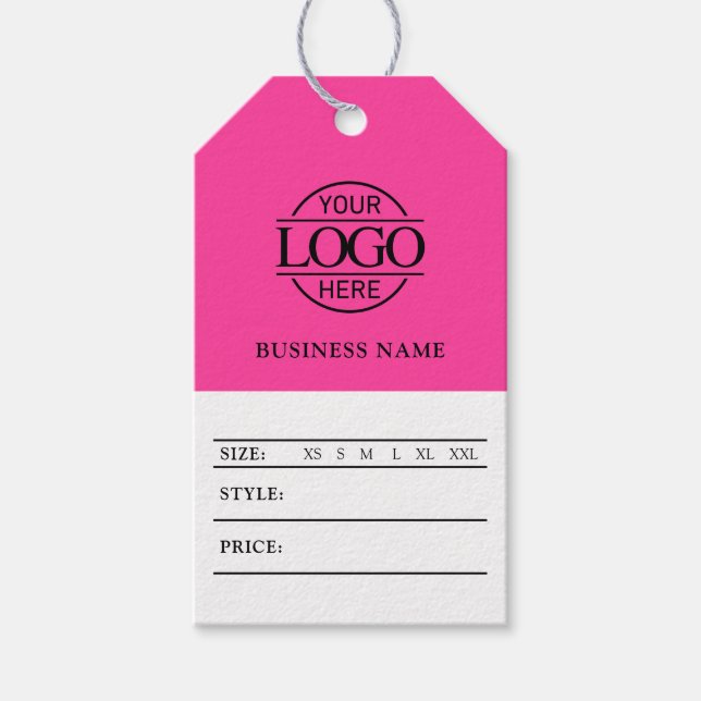 Étiquette de prix de logo d'entreprise de médias s (Devant)