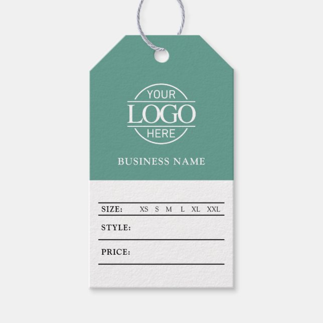 Étiquette de prix de logo d'entreprise de médias s (Devant)
