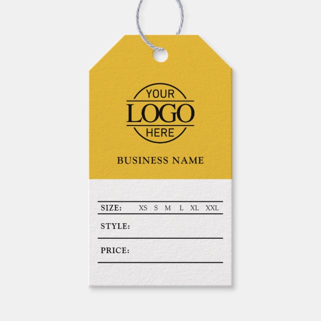 Étiquette de prix de logo d'entreprise de médias s (Devant)