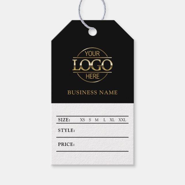 Étiquette de prix de logo d'entreprise de médias s (Devant)