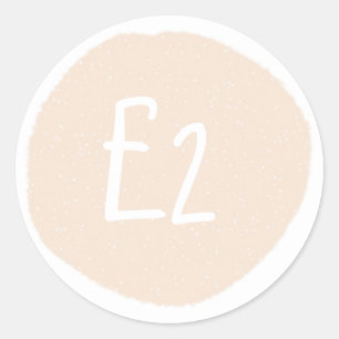 Étiquette de prix de vente Blush personnalisée Aut