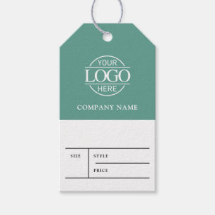 Étiquette de prix de vêtement avec logo d'entrepri