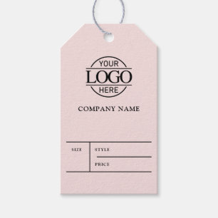 Étiquette de prix de vêtement avec logo simple d'e
