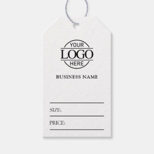 Étiquette de prix de vêtement de logo d'entreprise