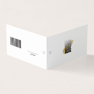 Étiquette de prix de vêtement UPC de logo éditable