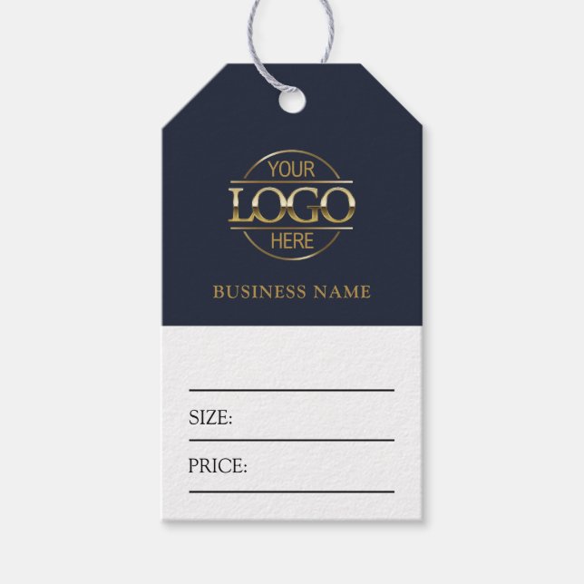 Étiquette de prix de vêtements avec logo d'entrepr (Devant)
