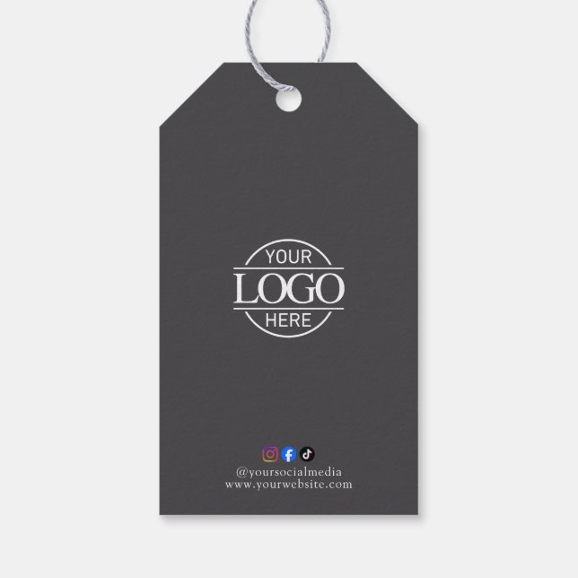 Étiquette de prix de vêtements avec logo d'entrepr (Dos)