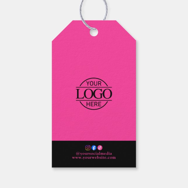 Étiquette de prix de vêtements avec logo d'entrepr (Dos)