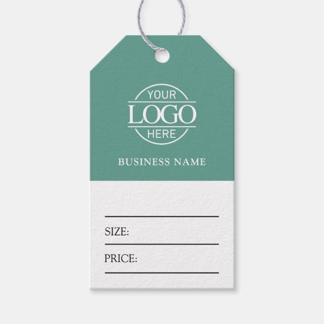 Étiquette de prix de vêtements avec logo d'entrepr (Devant)