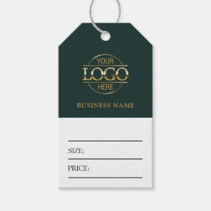 Étiquette de prix minimale avec logo d'entreprise