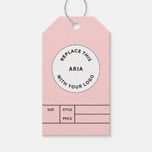 Étiquette de prix personnalisée avec logo d'entrep