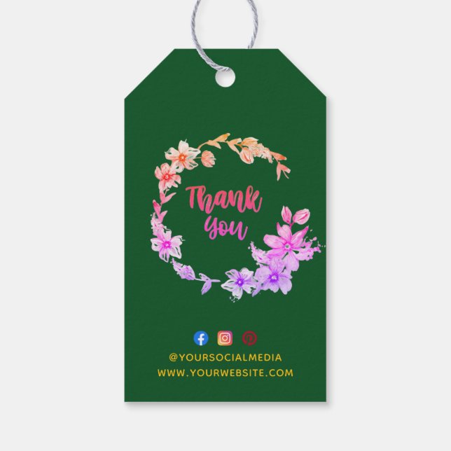 Étiquette de prix personnalisée avec logo d'entrep (Dos)