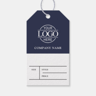 Étiquette de prix simple logo entreprise bleu