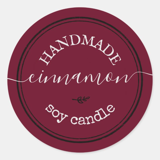 Étiquette de produit à bordure noire et écriture m (Devant)