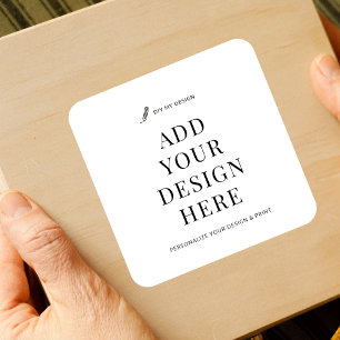 Étiquette de produit Carré 3x3" sur mesure