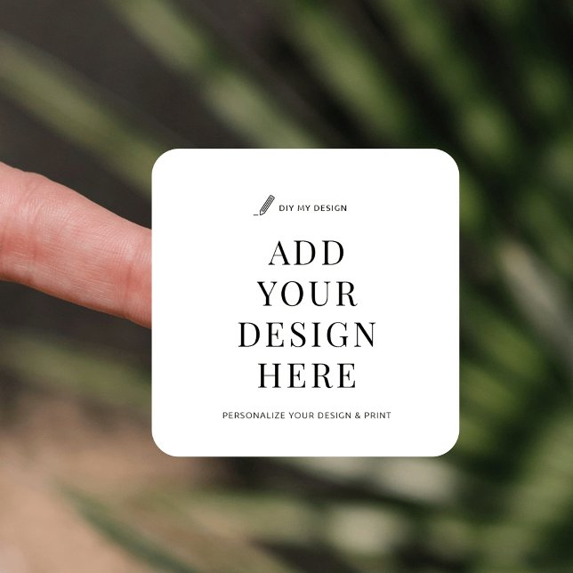 Étiquette de produit Carré de 1,5 po (Custom small favor sticker printing 1.5" square labels)