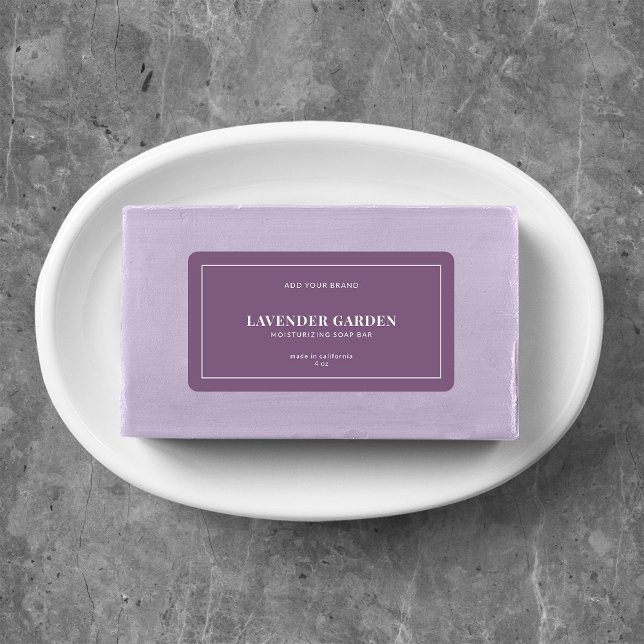 Étiquette de produit couleur modifiable à bordure  (Créateur téléchargé)