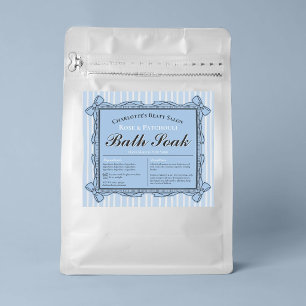 Étiquette de produit de beauté à cadre de ruban bl