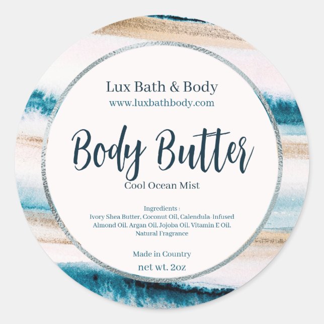 Étiquette de produit de choix en argent brossé ble (Devant)