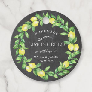 étiquette de produit de couronne de citron limonce