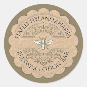 Étiquette de produit de la barre de lotion Vintage