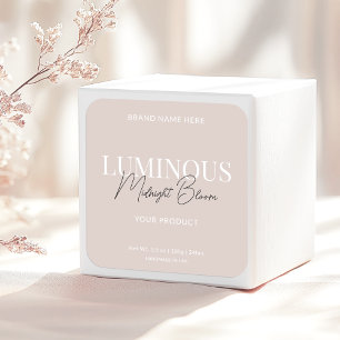 Étiquette de produit de script élégant moderne bei