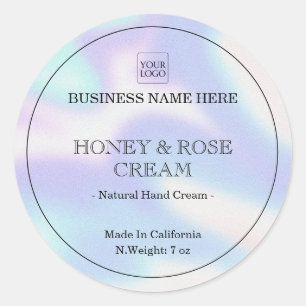 Étiquette de produit du logo commercial minimal ho